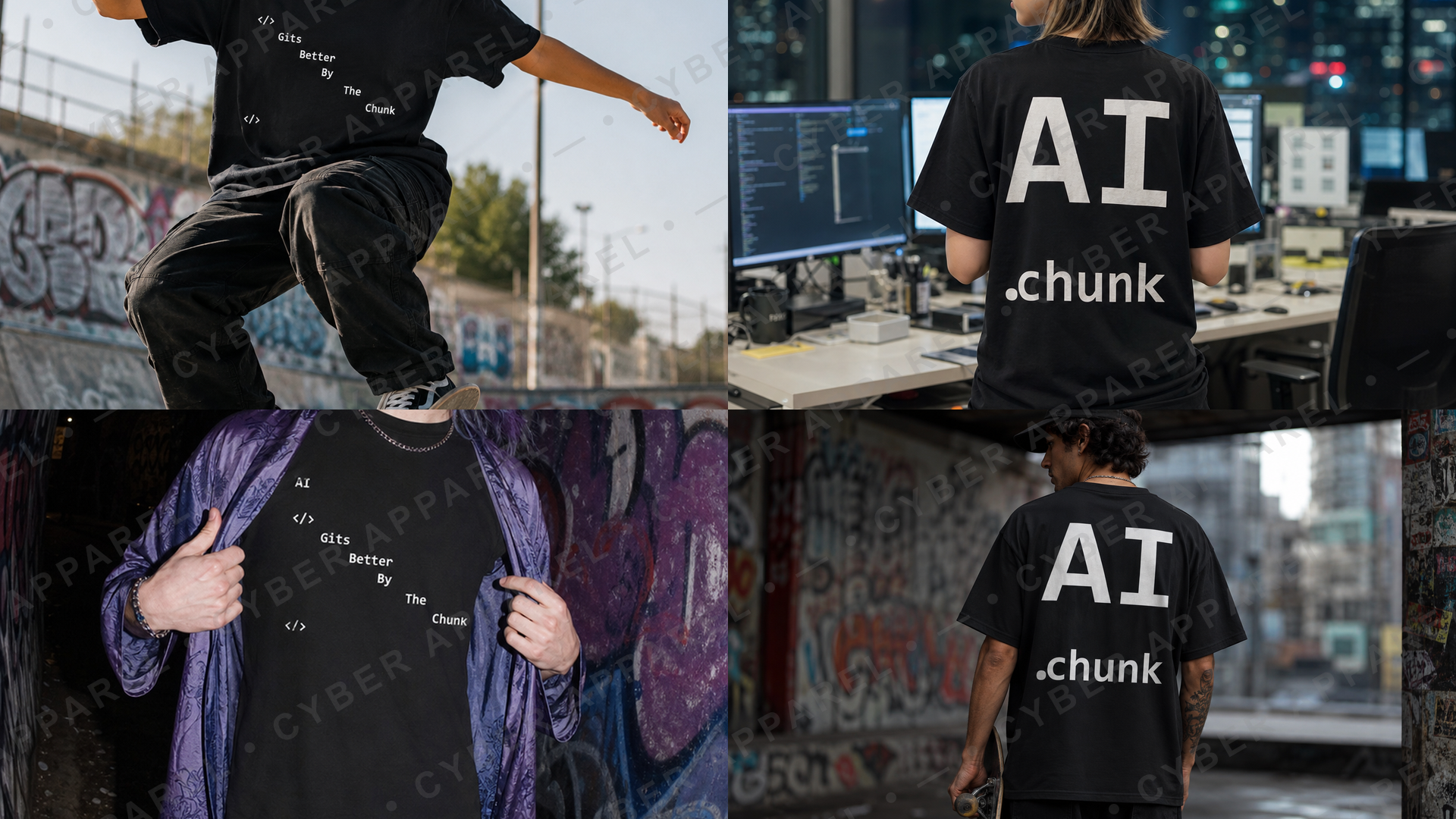 Drop 001 lifestyle shots — developers in the wild