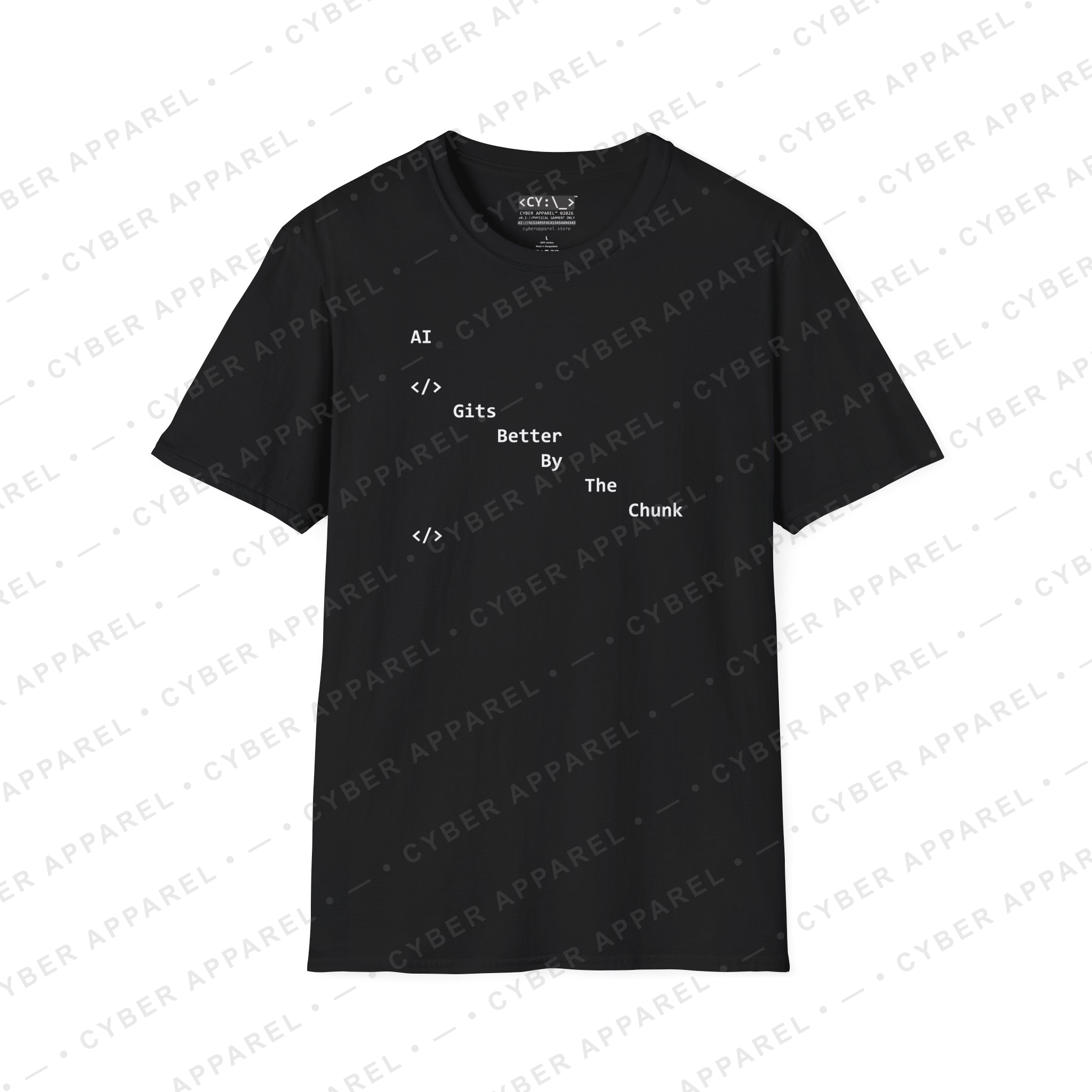 AI Gits Better By The Chunk — Drop 001 T-Shirt Front